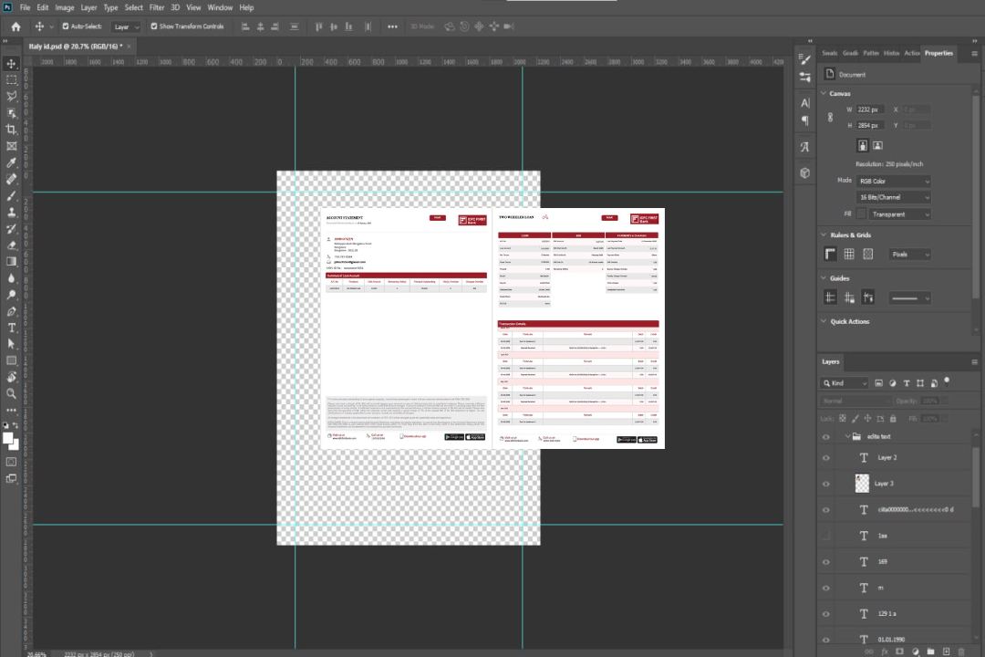 Inde IDFC First Bank Limited relevé de compte Modèle Word et PDF, 2 pages template